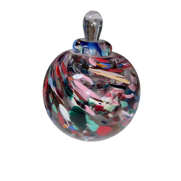 Two Handblown Glass Perfume Bottles by Jim Karg – Signed Studio Art Glass - Picture 3 of 6